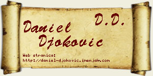 Daniel Đoković vizit kartica